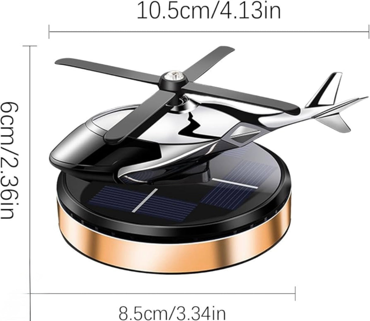 Solar helicopter Car air fragnance